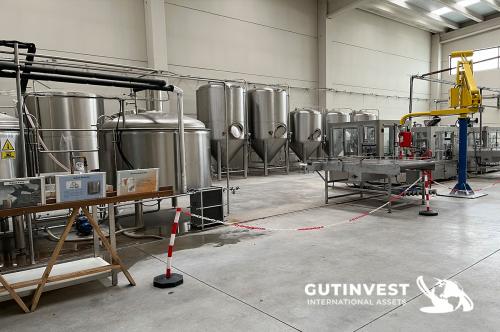 Complete factory - beer production - brewery food industry