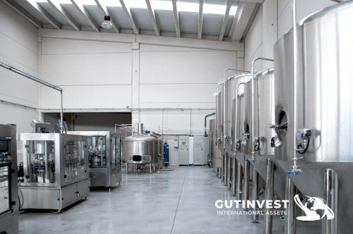 Complete factory - beer production - brewery food industry