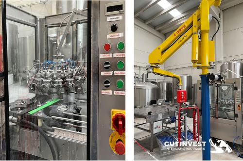 Complete factory - beer production - brewery food industry