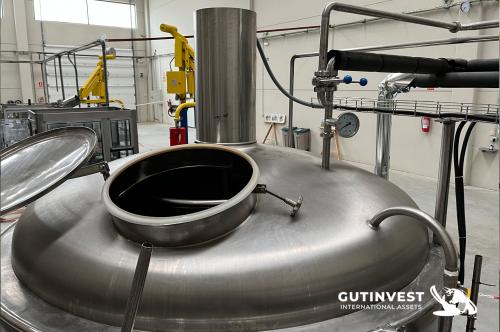 Complete factory - beer production - brewery food industry