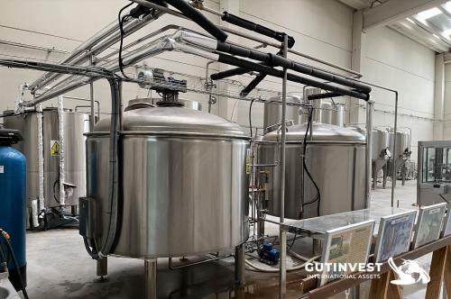 Complete factory - beer production - brewery food industry