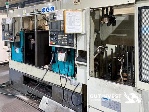 Twin spindle and turret lathe cnc