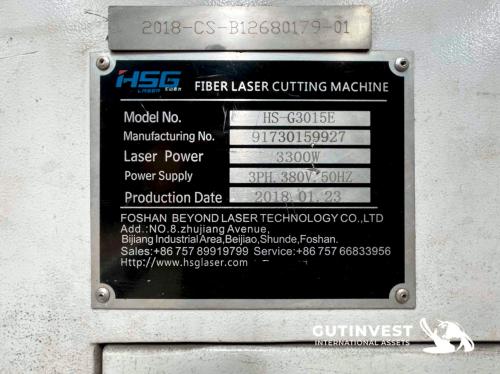 Fiber laser cutting machine 3.300W. / Cutting tube