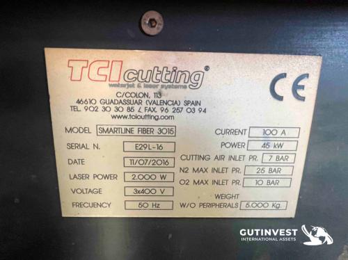 Fiber laser cutting machine 3.300W. / Cutting tube
