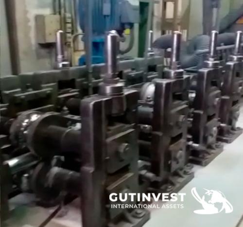 Complete line for manufacture of welded pipe tubes