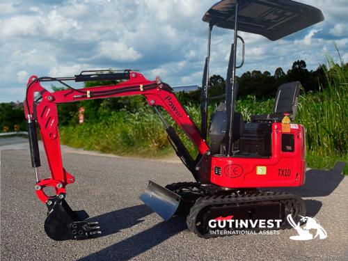 Diesel hydraulic mini excavator - 1.000kg