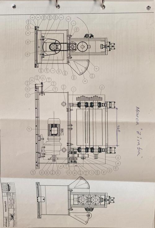 Sectional door rolling line - 24 heads