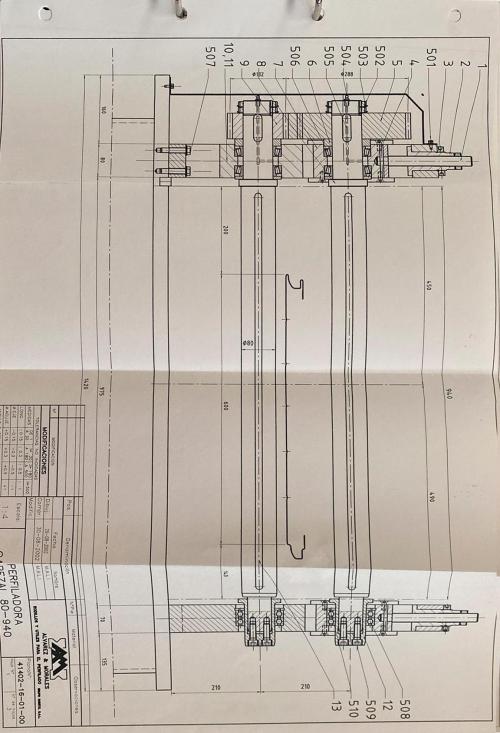 Sectional door rolling line - 24 heads