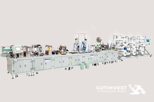 Automatic production line of protective masks ffp2
