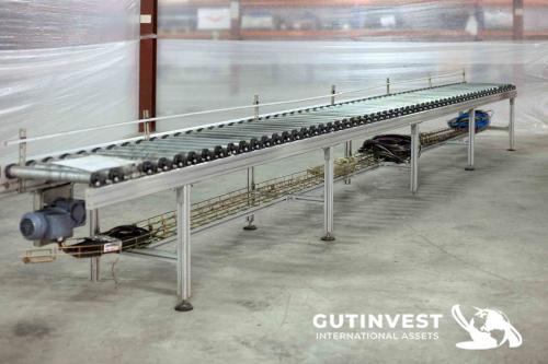 (x2) Motorized roller table (7900 x 460 mm)