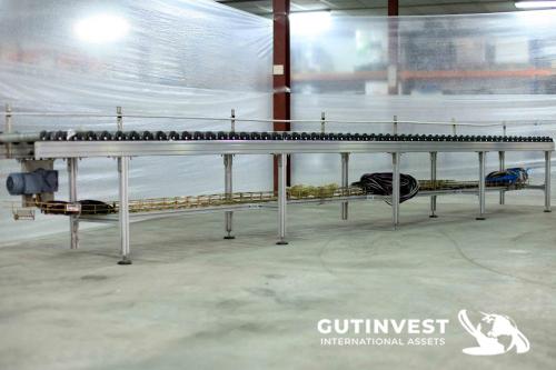 (x2) Motorized roller table (7900 x 460 mm)