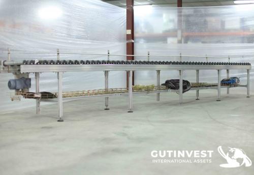 Motorized roller table (5000 x 460 mm)