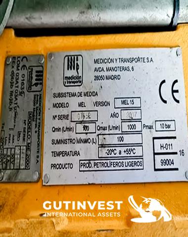 Volumetric meter for the metrological control of tanks