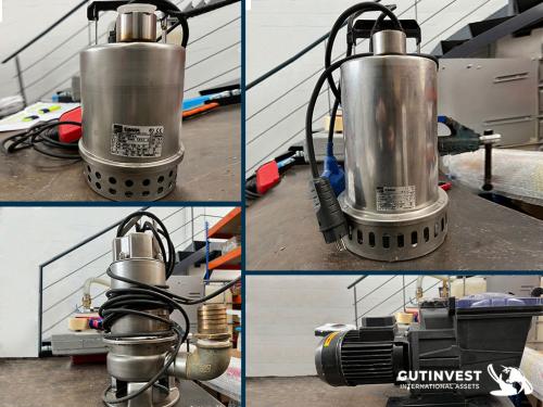 Lot of 7 submersible used pumps 
