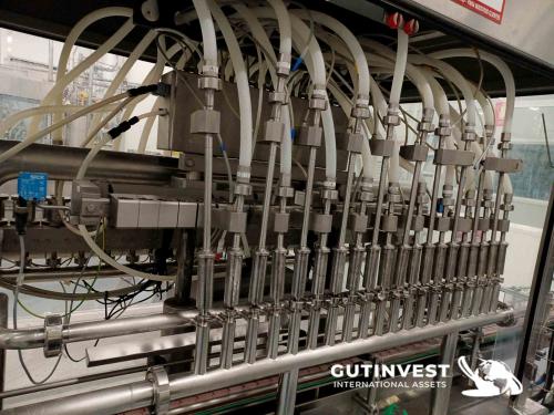 Máquina llenadora de botellas