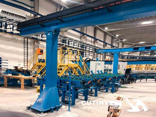 Packaging line for aluminum bars