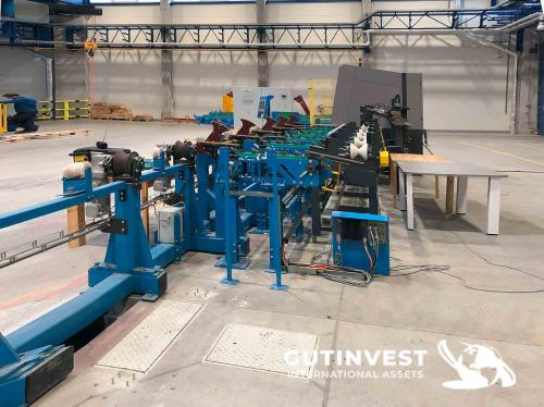 Packaging line for aluminum bars