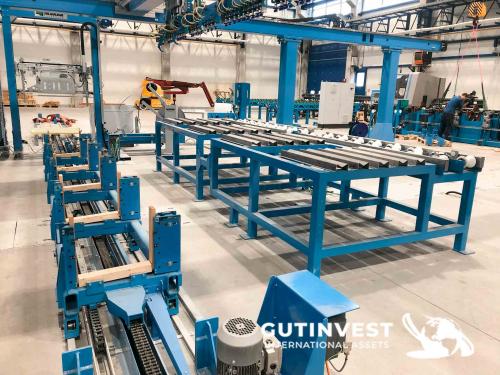 Packaging line for aluminum bars