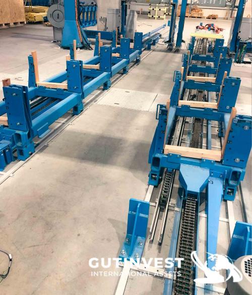 Packaging line for aluminum bars