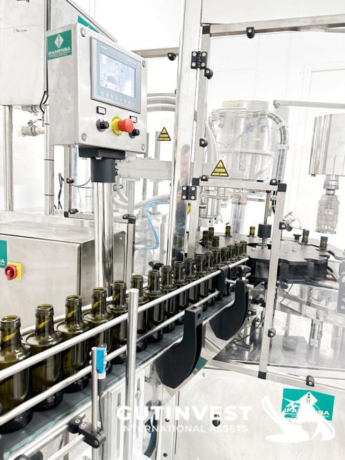 Complete lot of machinery for olive oil packaging