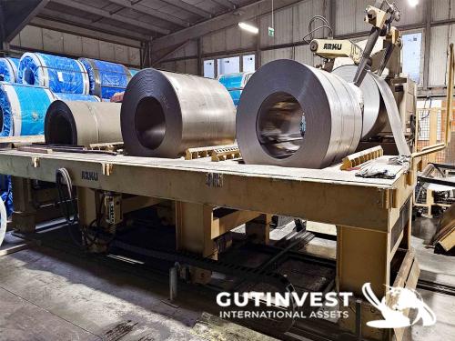 Complete coil sheet metal cutting line
