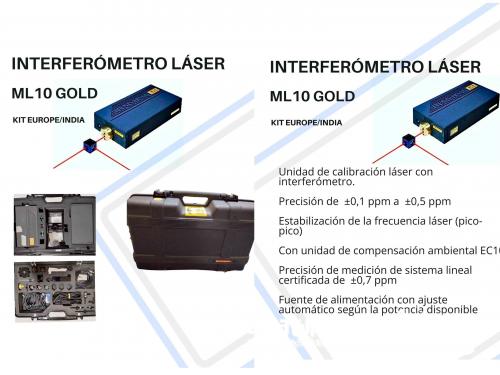 Equipo de calibración láser con interferómetro 