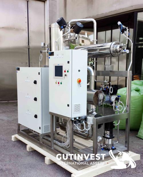 Producción de agua destilada para inyección WFI.