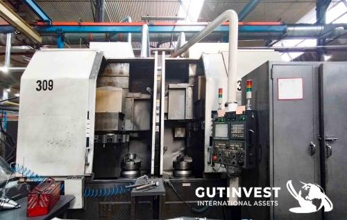 Torno vertical CNC de doble husillo