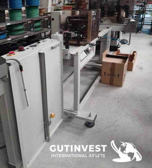 Cable cutting, crimping and screen printing machine 