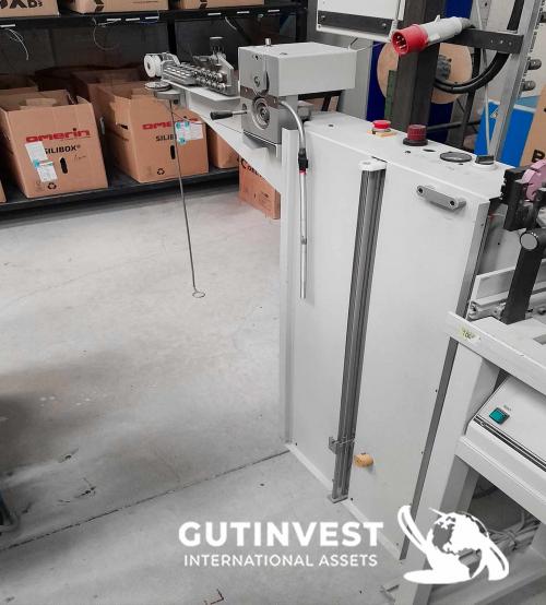 Cable cutting, crimping and screen printing machine 