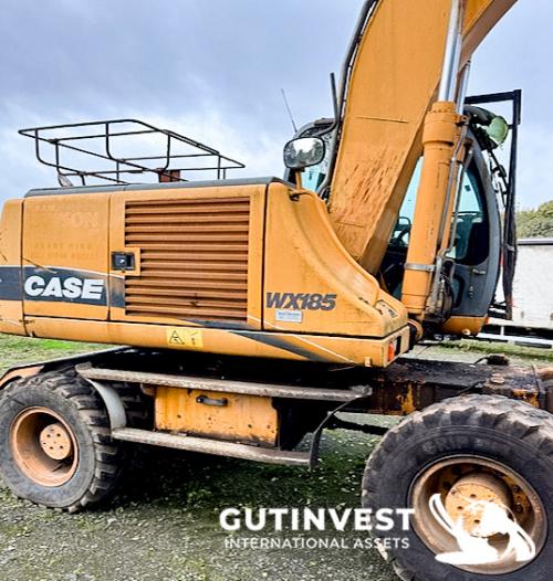Excavator with grab