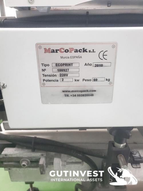 Línea automática de Termosellado de envases de plástico