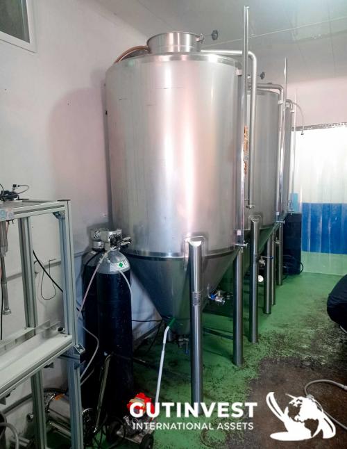 (x3) Beer fermenter tanks with cip - 1.000lts