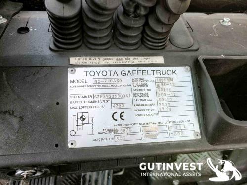 Gas-powered forklift