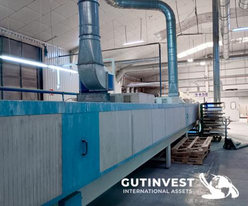 Lacquer-Varnishing line for wood