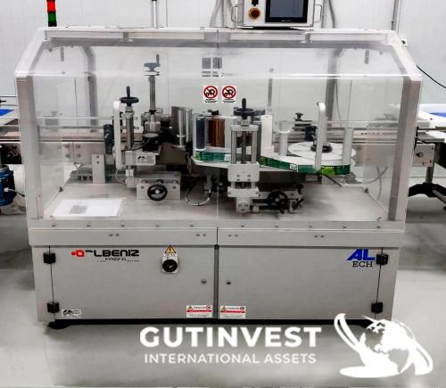 Máquina Etiquetadora botes cristal y plástico