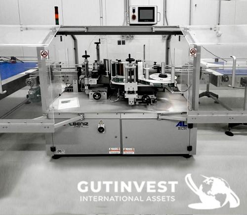 Máquina Etiquetadora botes cristal y plástico