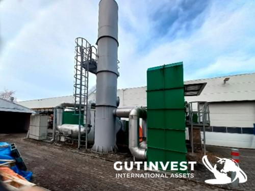 Abatement plant by pre-concentration and regenerative therm
