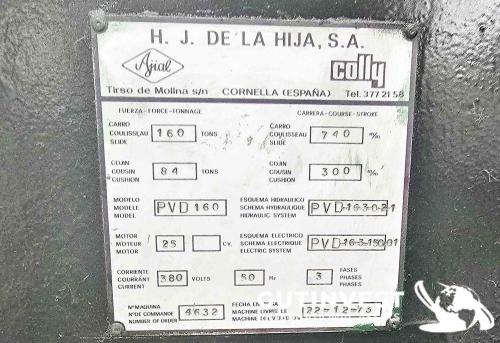 Prensa hidráulica - 160Tn