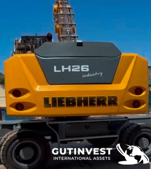 Recycling material handling machine with grab
