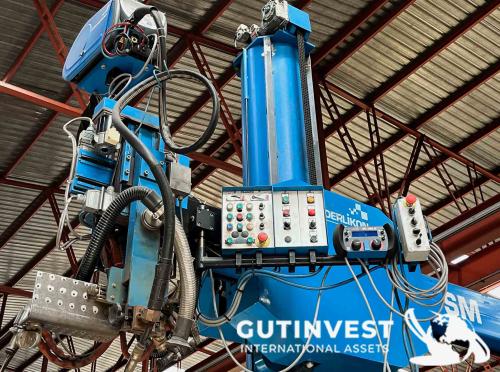 Columna de soldadura, para la construcción de cuerpos cilín