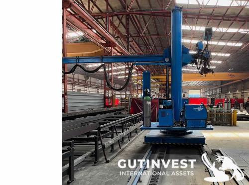 Columna de soldadura, para la construcción de cuerpos cilín