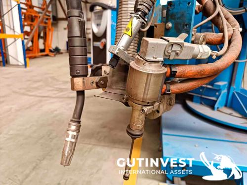 Columna de soldadura, para la construcción de cuerpos cilín