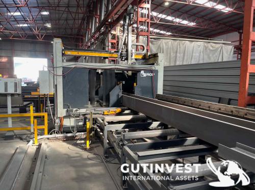 Línea de corte de vigas automática CNC