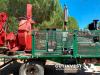 1  -  Mobile wood chipper with motor and trailer