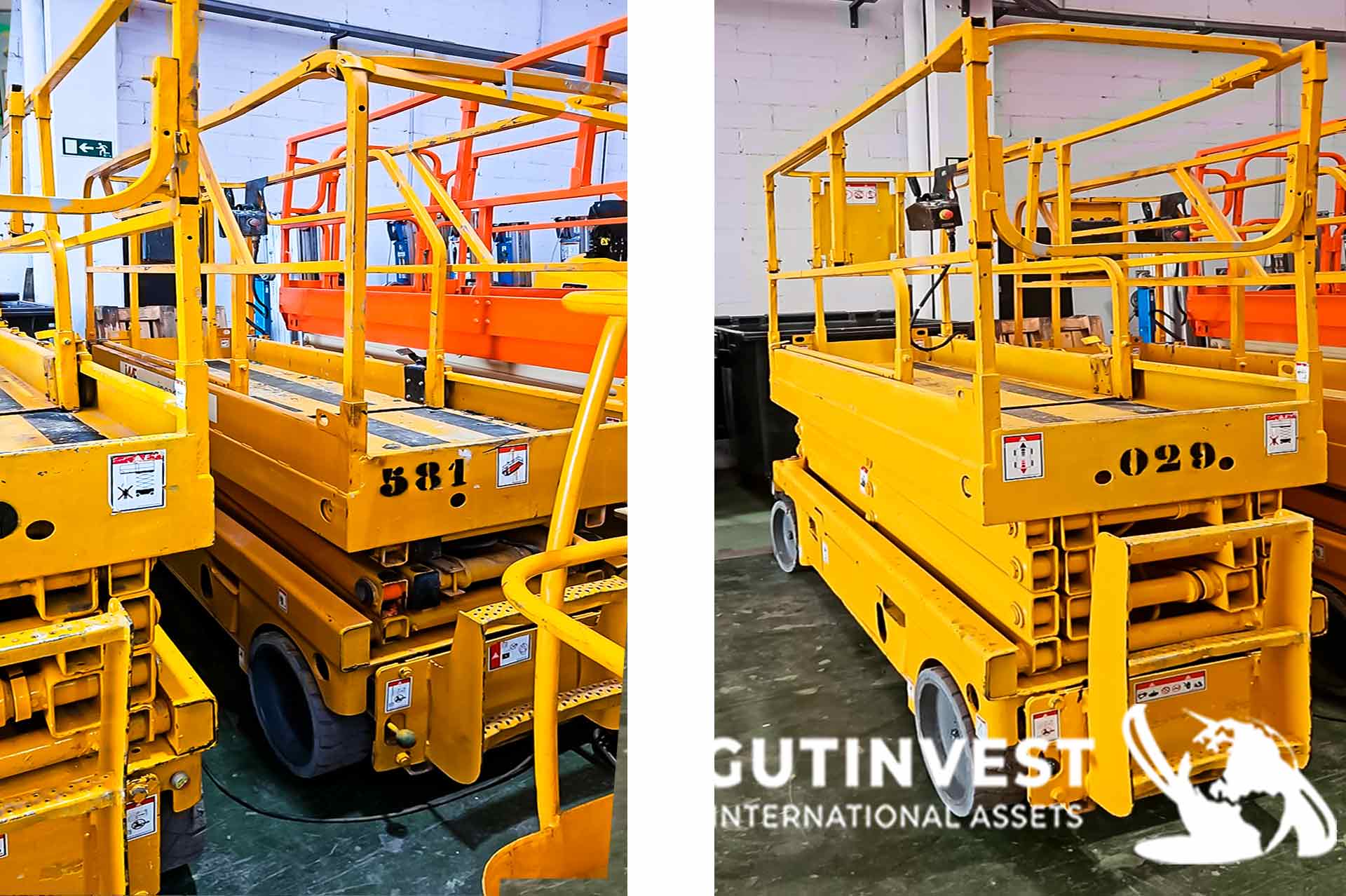 Electric scissor lifting platform - 8 meters