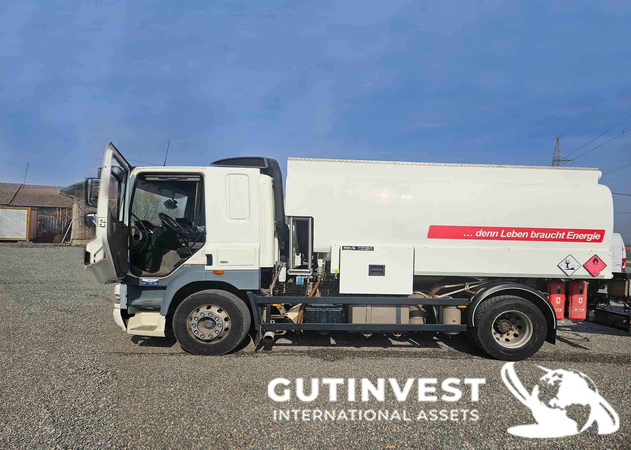 ADR tanker truck for transporting gasoline