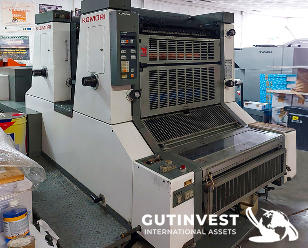 Two-color offset printing machine