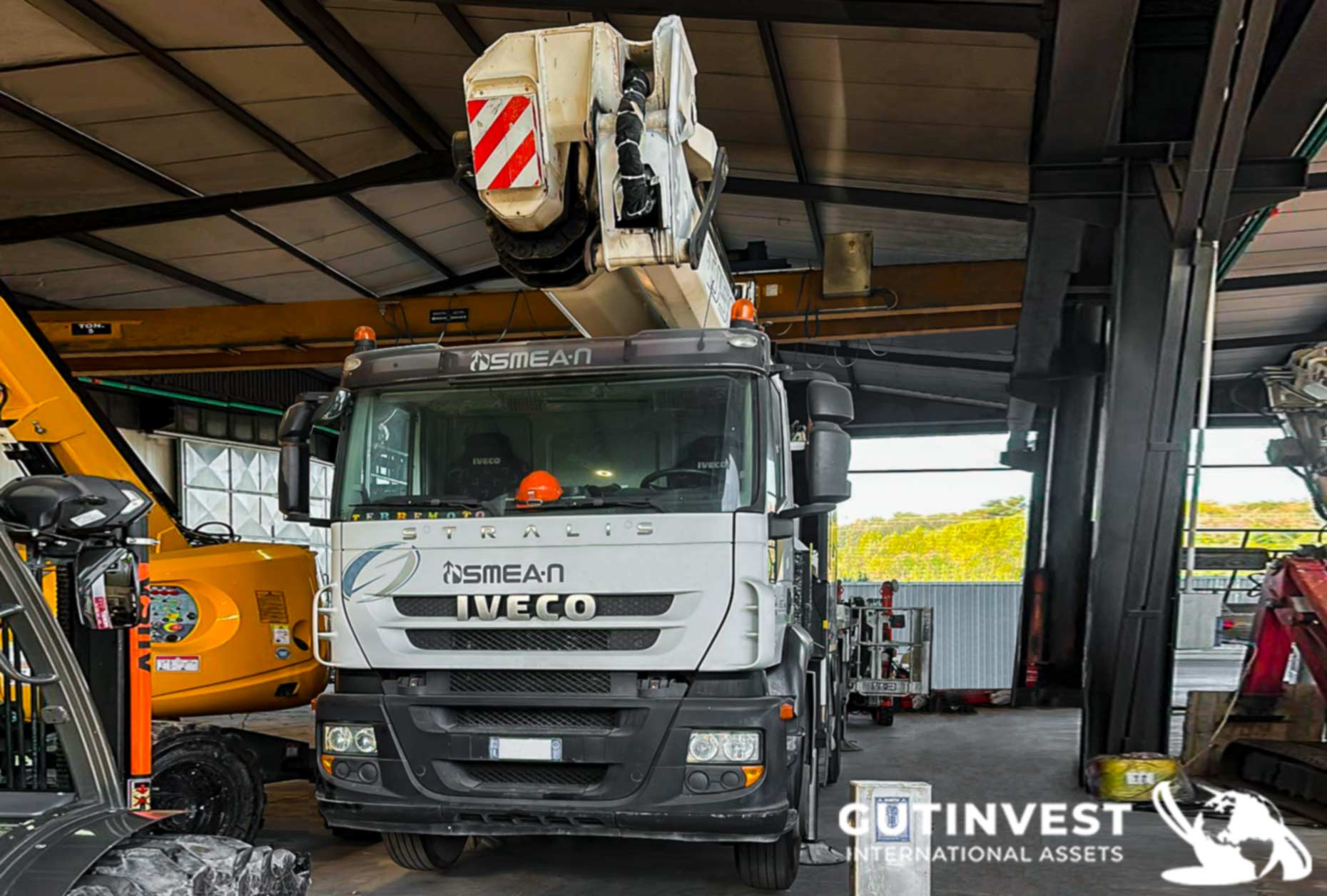 Camión con cesta - plataforma aérea
