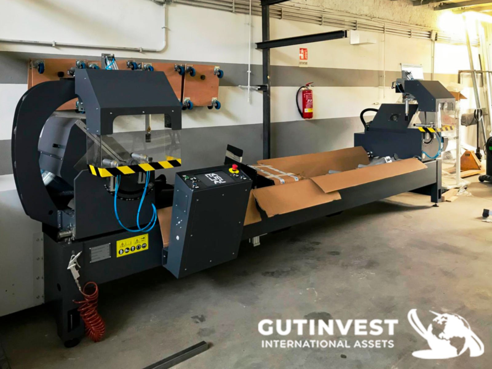 Tronzadora doble cabezal cnc